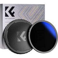 K&F Concept 77mm Variable ND2-400 (1-9 Stops) ND Lens Filter + TPU Filter Cap Adjustable Neutral Density Filter with 18 Multi-Coated- K Series