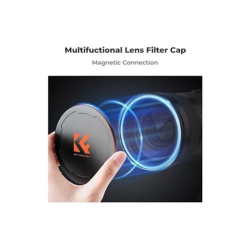  K&F Concept 49mm Thread & Magnetic 2-in-1 Lens Filter Cap Only Compatible with K&F Magnetic Swap System