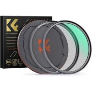 K&F Concept Magnetic 58mm Circular Polarizers Filter (Magnetic Polarizing Filter + Magnetic Basic Ring + Lens Cap) with 28 Multi-Layer Coatings CPL Filter for Camera Lens (Nano-X Series)