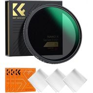 K&F Concept 62mm Variable ND Filter ND2-ND32 Camera Lens Filter (1-5 Stops) No X Cross HD Neutral Density Filter with 28 Multi-Layer Coatings Waterproof (Nano-X Series)