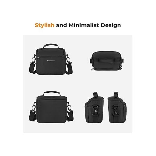  K&F Concept Camera Sling Bag Small Crossbody Camera Case DSLR/SLR/Cute Compact Shoulder Photography Bags for Photographers