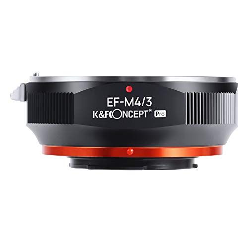  K&F Concept EOS to M4/3 MFT Olympus Adapter for Canon EF EF-S Mount Lens to M4/3 M43 MFT Mount Camera with Matting Varnish Design for Olympus Pen E-P1 P2 P3 P5 E-PL1 Panasonic Lumi