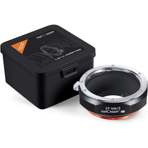  K&F Concept EOS to M4/3 MFT Olympus Adapter for Canon EF EF-S Mount Lens to M4/3 M43 MFT Mount Camera with Matting Varnish Design for Olympus Pen E-P1 P2 P3 P5 E-PL1 Panasonic Lumi