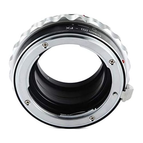  K&F Concept Camera Lens Adapter f-Stop Ring for Nikon G AF-S Mount Lens to Fujifilm Fuji FX X-Pro1 X-M1 X-A1 X-E1 Adapter - Lens Cleaning Cloth Included