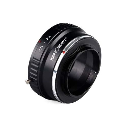  K&F Concept Lens Adapter Ring for Contax Yashica CY to Fuji X Fujifilm X FX Mount X-A1 X-A10 X-A20 X-A2 X-A3 X-A5 X-M1 X-E1 X-E2 X-E2S X-E3 X-T1 X-T2 X-T3 X-T10 X-T20 X-T30 X-T100