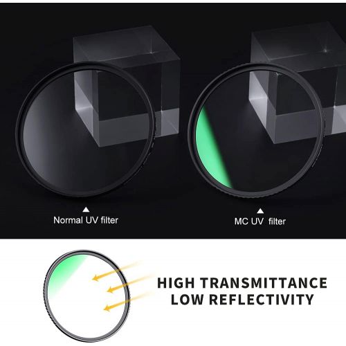  K&F Concept 46mm MC UV Protection Filter Slim Frame with Multi-Resistant Coating for Camera Lens