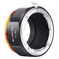 K&F Concept Lens Mount Adapter for Nikon AI/F Mount Lens to Fujifilm X Series Mirrorless FX Mount Camera Adapter with Matting Varnish Design for Fuji XT2 XT20 XE3 XT1 X-T2
