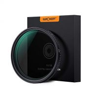 K&F CONCEPT 72mm ND Filter Ultra-Thin Neutral Density ND Filter Fader ND8-ND128 for Camera Lens Compatible with Canon Sony Nikon Cameras