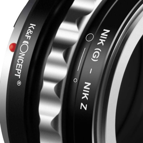  K&F Concept Lens Mount Adapter Compatible with G AF-S Mount Lens to Nikon Z6 Z7 Camera