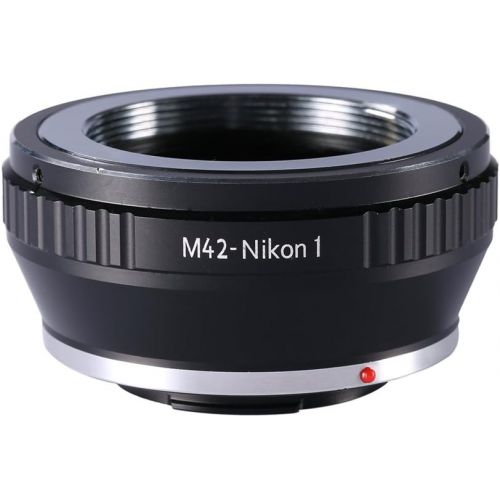  K&F Concept M42 Screw Mount Lens to Nikon 1 Mount Camera Adapter Ring for V-1 J-1 V1 J1 J5,M42 Mount Lens