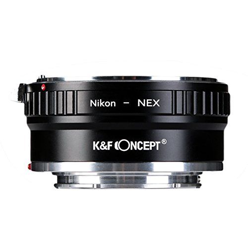  Copper Adapter K&F Concept Lens Mount Adapter Compatible with AI Lens to Sony NEX E-Mount Camera Body