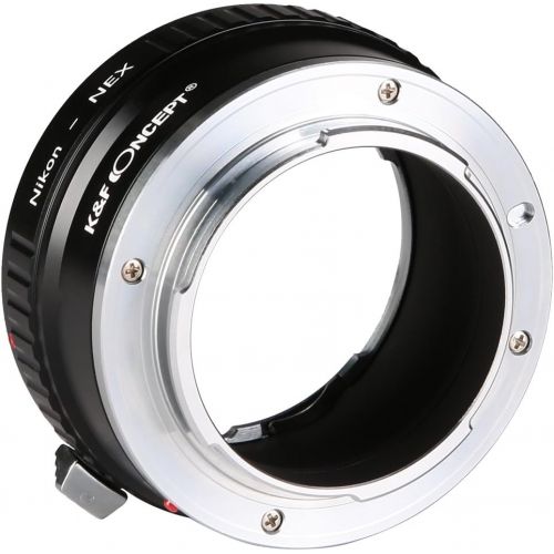  Copper Adapter K&F Concept Lens Mount Adapter Compatible with AI Lens to Sony NEX E-Mount Camera Body