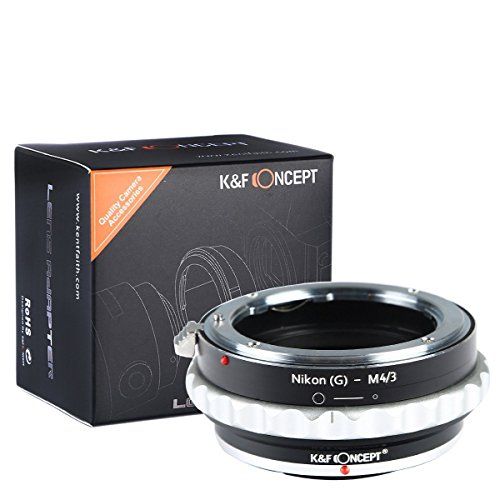  K&F Concept Lens Mount Adapter Nikon G Lens to M43 Micro Four Thirds M43 System Camera Adapter GF2 GF3 G2 G3 GH2 E-PL3 PM1