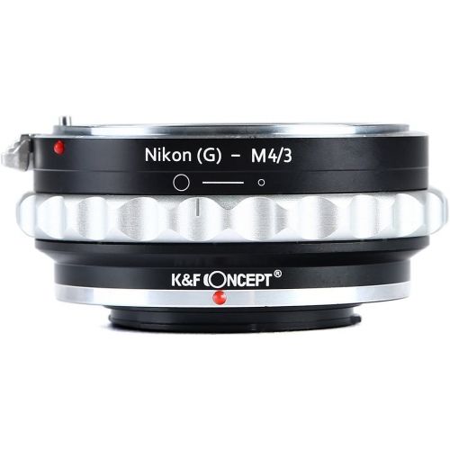  K&F Concept Lens Mount Adapter Nikon G Lens to M43 Micro Four Thirds M43 System Camera Adapter GF2 GF3 G2 G3 GH2 E-PL3 PM1