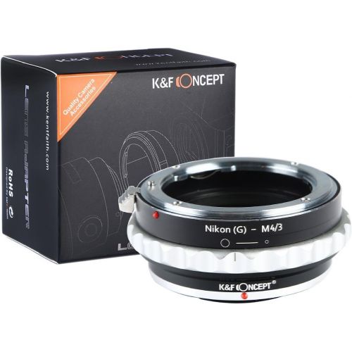  K&F Concept Lens Mount Adapter Nikon G Lens to M43 Micro Four Thirds M43 System Camera Adapter GF2 GF3 G2 G3 GH2 E-PL3 PM1