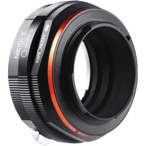  K&F Concept Lens Mount Adapter, G Mount F/AI/G Lens to E-Mount/NEX Camera Body Mount Adapter with Matting Varnish Design