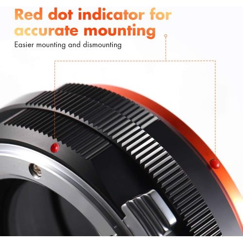  K&F Concept Lens Mount Adapter, G Mount F/AI/G Lens to E-Mount/NEX Camera Body Mount Adapter with Matting Varnish Design