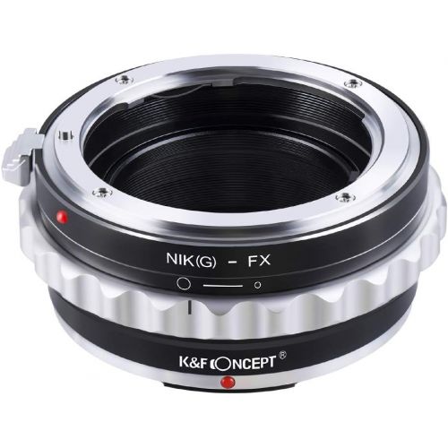  K&F Concept Camera Lens Adapter Ring Compatible with AI G AF-S Mount Lens to Fuji FX X-Pro1 XT4 X-M1 X-A1 X-E1 Adapter