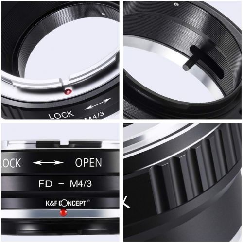  K&F Concept Lens Mount Adapter Ring Compatible with Canon FD Lens to Micro Four Thirds M4/3 Olympus Pen and Panasonic Lumix Cameras