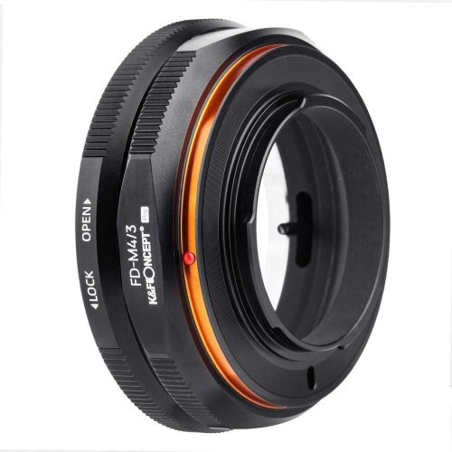  K&F Concept FD to M4/3 Lens Mount Adapter Ring with Matting Varnish Design for Canon FD Lens to Micro Four Thirds M43 Olympus Pen and Panasonic Lumix Cameras