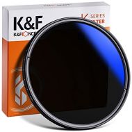 K&F Concept 52mm Variable ND Lens Filter ND2-ND400 (1-9 Stops) 18 Multi-Layer Coatings Adjustable Neutral Density Ultra Slim Lens Filter for Camera Lens (K-Series)