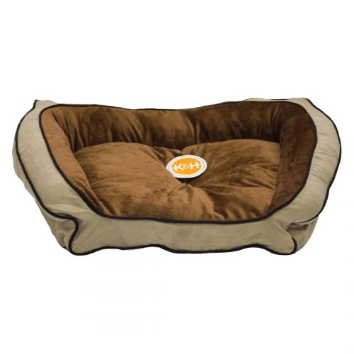  K&H Pet Products Bolster Couch Dog Bed, Large, MochaTan