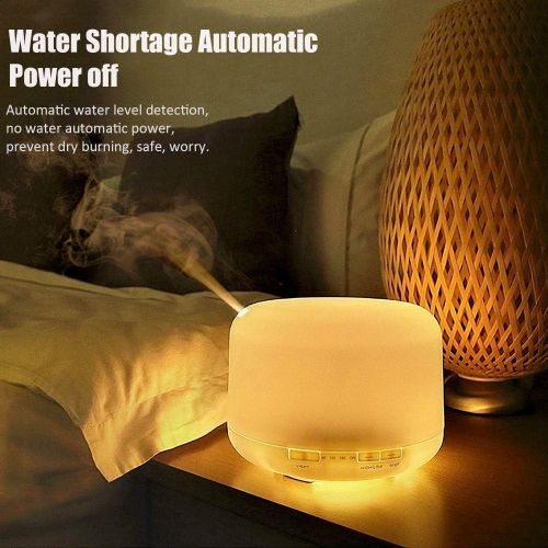  K&H Ultrasonic Cool Mist Humidifier,Portable Small Humidifiers for Bedroom Home Office Travel Kids Baby Room,Aroma Essential Oil Diffuser 7 Color Night Light with High Low Mist Output,