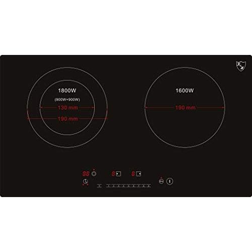  K&H HC N 3402 Double 2 Zone Glass Ceramic Hob 60 cm Automatic Built In