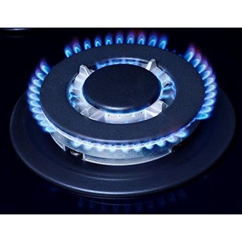  [아마존베스트]K&H 5Z-KHG 5-Zone Glass Gas Hob 70 cm Wok Burner Natural Gas