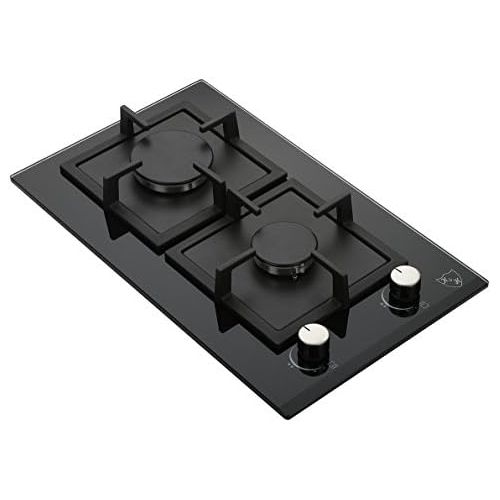  [아마존베스트]K&H Domino Glass Gas Hob Natural Gas 2Z-KHG