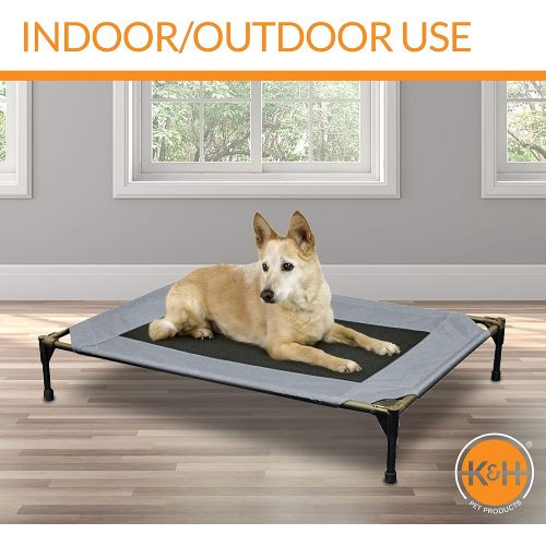  K&H Pet Products Original Pet Cot, Elevated Dog Bed Cot With Mesh Center, Multiple Sizes