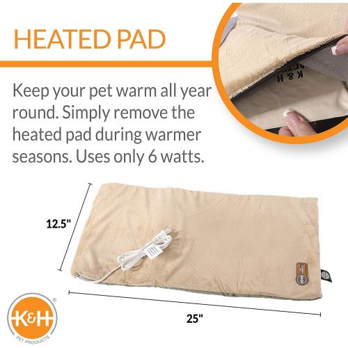  K&H PET PRODUCTS K&H Manufacturing KH ThermoKitty Mat Sage (12.5 x 25)