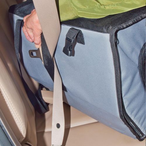  K&H Pet Products Travel Safety Carrier for Pets - Gray/Black