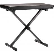 K&M},description:Extremely wide keyboard bench, sturdy tubular steel, height-adjustable, wobble-free design, collapsible for easy transport, black imitation leather or wear-resista