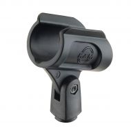 K&M},description:Oversized mic clip, accommodates the larger barrels of wireless handheld microphones. The microphone clip is made from an elastic, high quality plastic material wh