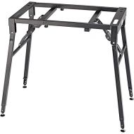 K&M Konig & Meyer 18950.017.55 Table Style Piano Keyboard Stand | Heavy Duty | Adjust Height For Adult/Youth Musicians | Integrated Leveling Feet | Collapsible Sturdy Portable | German Made | Black