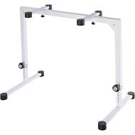 K&M - Konig & Meyer 18810.015.76 Table Style Keyboard Stand Omega - Sturdy Heavy Duty Adjustable Frame - Folds Flat Portable - Fits Piano and Electric Keyboards - For Adult and Youth Musicians - White