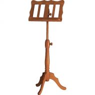 K&M 117 Beech Wood Baroque Curved Music Stand (Cherry)