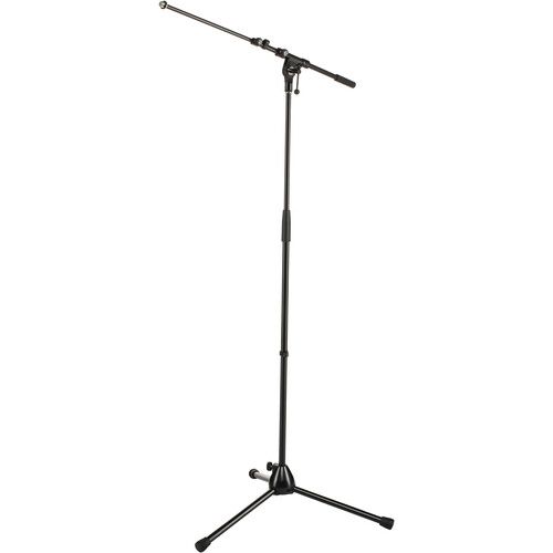  K&M Tripod Microphone Stand Kit with Premium Microphone Cable (Pair)