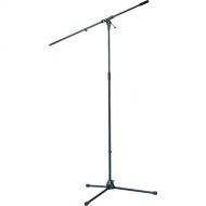 K&M 21021 Tripod Microphone Stand with Fixed Boom (Black)