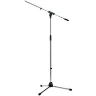 K&M 210/6 Tripod Microphone Stand with Fixed Boom (Chrome)