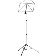 K&M 10065 Three-Piece Folding Sheet Music Stand (Nickel)