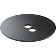 K&M 26709 Additional Weight Plate for Speaker Base Plate with M20 Thread (Black)