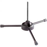 K&M 152/6 Recorder Stand for Soprano and Piccolo Recorders with 6.5mm Peg Diameter (Black)