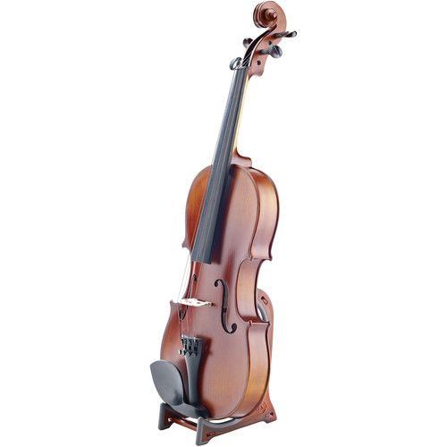  K&M 15550 Violin/Ukulele Display Stand (Wooden Look)