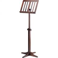 K&M 116/1 Beech Wood Music Stand (Walnut)