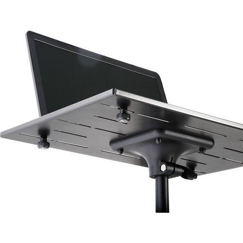  K&M 12185 Laptop Stand with Clamping Option (Black)