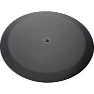 K&M 26700 Flat Round Base Plate (Structured Black)