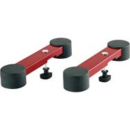 K&M Stage Piano Support Arms for Omega Stands (Ruby Red)