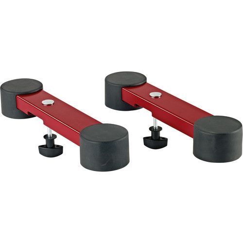  K&M Stage Piano Support Arms for Omega Stands (Ruby Red)